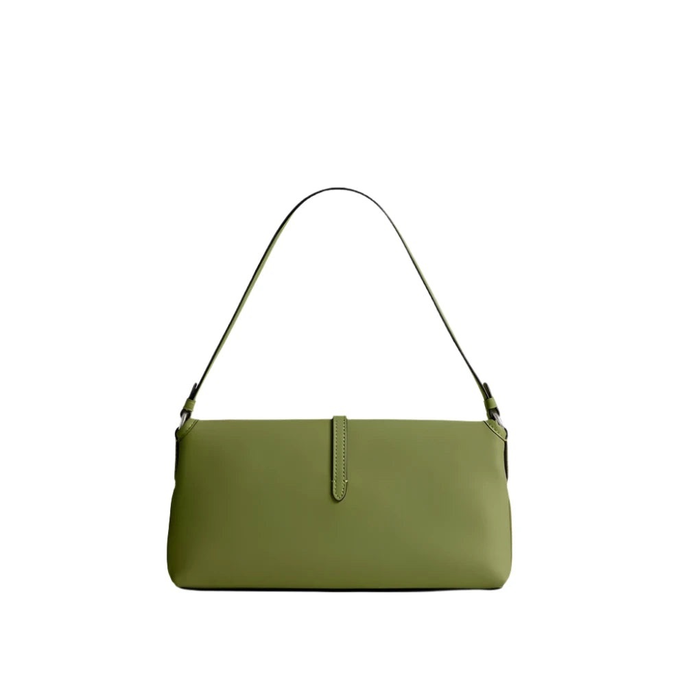New Coach Hamptons Shoulder Bag in Dark Lime - Picture 2 of 12